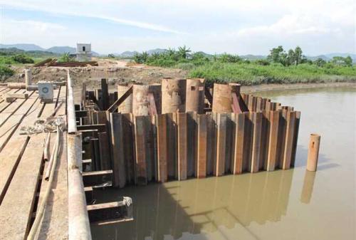 长沙湘江新区钢板桩施工实例